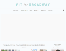 Tablet Screenshot of fitforbroadway.com